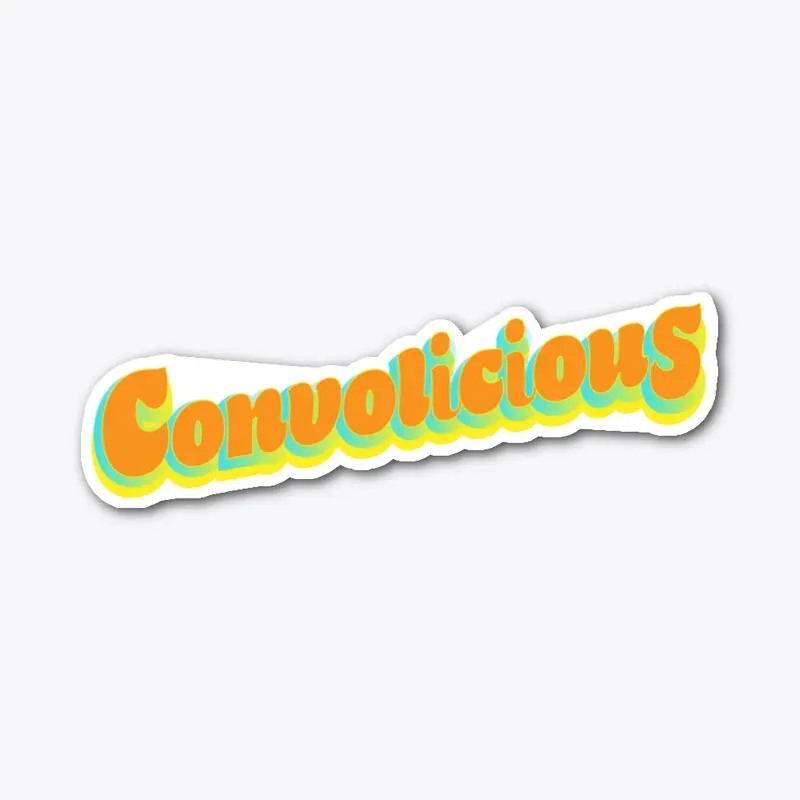 CONVOLICIOUS neon sticker